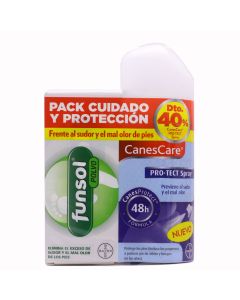 Funsol Polvo+ CanesCare Protect Spray Pack Cuidado y Protección de los Pies