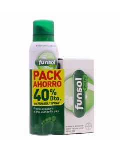 Funsol Polvo Para Pies 60g + Funsol Spray Pack Ahorro 40%Dto Funsol Spray