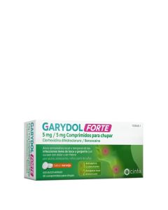 Garydol Forte 20 Comprimidos para Chupar
