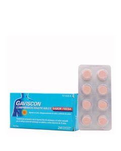 Gaviscon Fresa 24 Comprimidos Masticables 