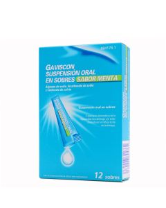 Gaviscon 12 Sobres Suspensión Oral Sabor Menta     