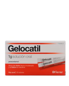 Gelocatil 1g 10 Sobres Solución Oral Paracetamol