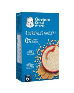 Gerber Cereales 8 Cereales Galleta 6m+ 500g Nestlé-1