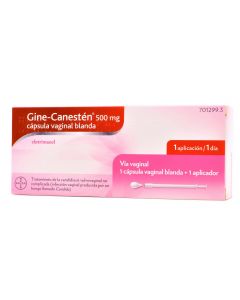 Gine Canestén 500 mg 1 Cápsula Vaginal Blanda
