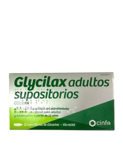 Glycilax Adultos 12 Supositorios de Glicerina-1