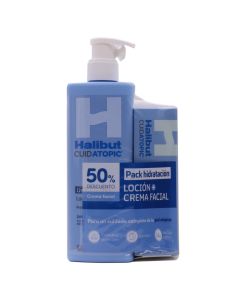 Halibut Cuidatopic Loción Corporal+Crema Facial Pack Hidratación