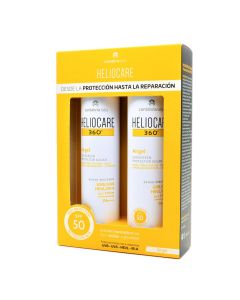 Heliocare 360° Airgel Protector Solar Corporal SPF50 Spray 200ml+200ml Pack Duplo