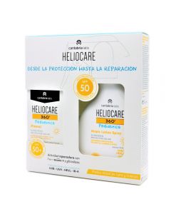 Heliocare 360º Pediatrics Mineral SPF50+ +Atopic Lotion Spray SPF50 250ml Pack