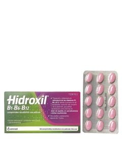 Hidroxil B1 B6 B12 30 Comprimidos Recubiertos