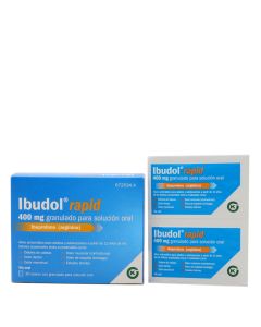 Ibudol Rapid 400mg 20 Sobres con Granulado para Solución Oral Ibuprofeno Arginina 