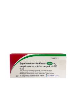 Ibuprofeno Aurovitas 400mg 20 Comprimidos