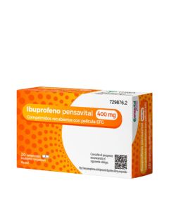 Ibuprofeno Pensavital 400mg 20 Comprimidos Recubiertos