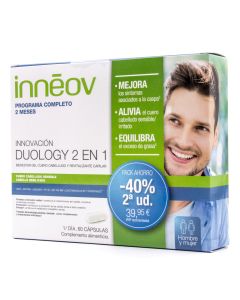 Inneov Duology 2 en 1 Pack Ahorro 30+30cap-40% 2ª Unidad