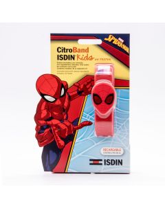 Isdin Kids CitroBand Spiderman Pulsera Antimosquitos+UV Tester+Recarga