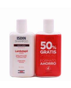 Lambdapil Anticaída Champú Isdin 200ml x 2 Pack Duplo 50%Dto 2ªUd