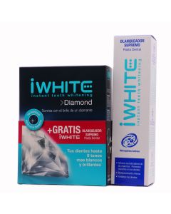 iWhite Diamond + Pasta Dental Blanqueador Supremo Kit de Blanqueamiento Dental