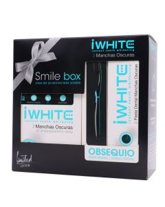iWhite Smile Box Manchas Oscuras Kit Blanqueador Dental+Pasta+Cepillo