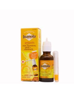 Juanola Própolis con Miel Equinácea Salvia y Vitamina B3 Pulverizador Bucal Sabor Miel Limón 30ml