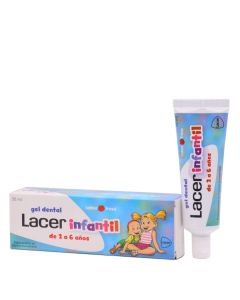 Lacer Infantil Gel Dental Sabor Fresa de 2 a 6 Años 50ml