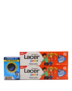 Lacer Junior Gel Dental Fresa +6Años 75ml x 2 Duplo