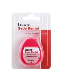 Lacer Seda Dental con Cera y Flúor 50m     
