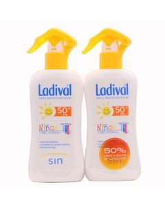 Ladival Protector Solar Niños y Piel Atópica Spray FPS50+ 200ml x 2 Duplo 50%Dto 2ªUd 