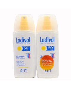 Ladival Piel Sensible Spray Oil Free FPS50+ 150ml x 2 Duplo Piel con Tendencia Acneica
