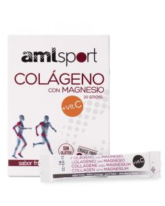 AMLSport Colágeno con Magnesio + Vit C Ana María Lajusticia 20 Sticks Sabor Fresa