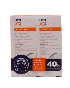 Leti AT4 Pasta al Agua Piel Atópica Atopic Skin 75g x 2 Duplo Pack 40%Dto 2ªUd