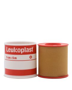 Leukoplast Esparadrapo Tejido Color Piel 5cm x 5m