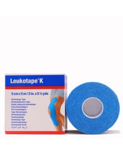 Leukotape K Cinta Kinesiológica Azul Claro 5cm x 5m