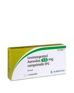 Levonorgestrel Aurovitas 1,5mg 1 Comprimido