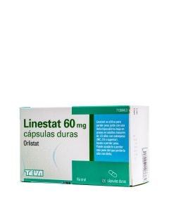 Linestat 60 mg Orlistat 120 Cápsulas