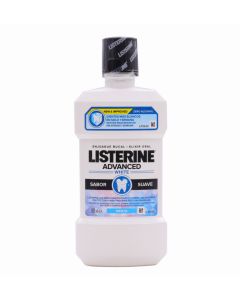 Listerine Advanced White Sabor Suave Menta Enjuague Bucal  500ml