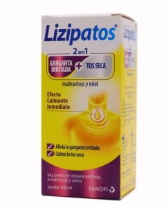 Lizipatos 2 en 1 Malvavisco y Miel Jarabe 100ml