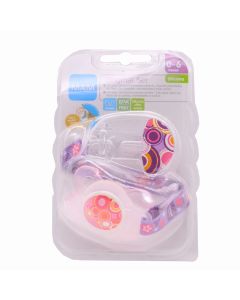 MAM Chupete Tetina Silicona Broche y Cinta Original Set 0-6m+