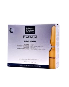 MartiDerm Platinum Night Renew 10 Ampollas