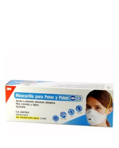 Mascarilla Protección Polen y Polvo 3 Mascarillas 3M