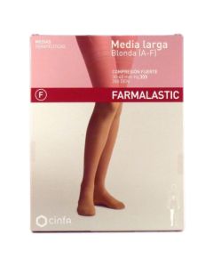 Farmalastic Media Larga E Blonda Compresión Fuerte Beige 1Ud