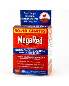 Megared 500 Omega3 Aceite de Krill  30+10Caps Gratis