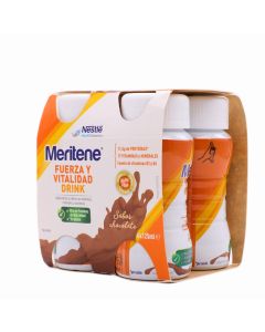 Meritene Fuerza y Vitalidad Drink Sabor Chocolate 4 Botellas x 125ml