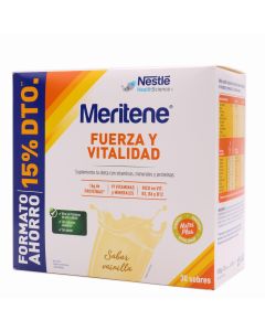 Meritene Fuerza y Vitalidad Vainilla 30 Sobres 15% Dto Pack Ahorro-1  