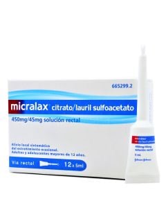 Micralax Enema 12 Microenemas Solución Rectal