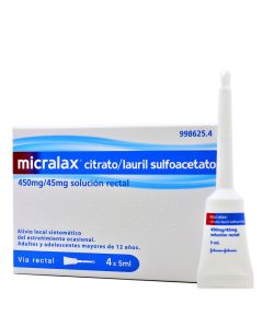 Micralax Enema 4 Microenemas Solución Rectal