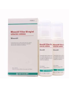 Minoxidil Viñas 50mg/ml Solución Cutánea 120ml +120ml