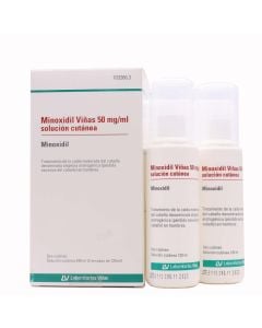 Minoxidil Viñas 50mg/ml Solución Cutánea 2 Frascos x 120ml-1