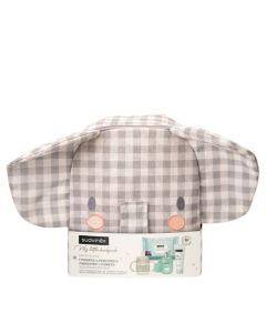 Mochila Guardería Elefante con Cosmética Gris