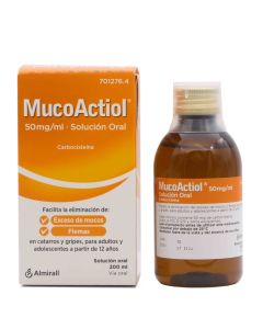 MucoActiol 50 mg/ml Solución Oral 200 ml