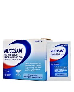 Mucosan 60mg Polvo 20 Sobres Para Solución Oral