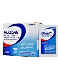 Mucosan 60mg Polvo 20 Sobres Para Solución Oral